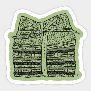 SewLalla Fat Quarter Bundle line art drawing Sticker